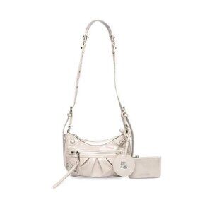 Steve Madden BGLOWING Crossbody Bag Bone |  Grommet Saddle Bag